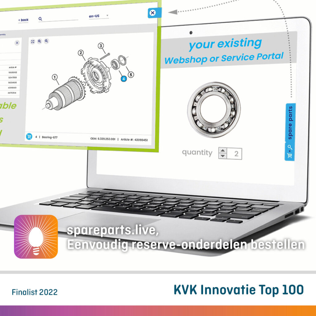 spareparts.live finalist in Top-100 meest innovatieve bedrijven