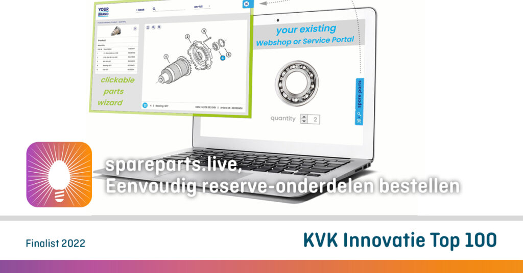 spareparts.live finalist in Top-100 meest innovatieve bedrijven